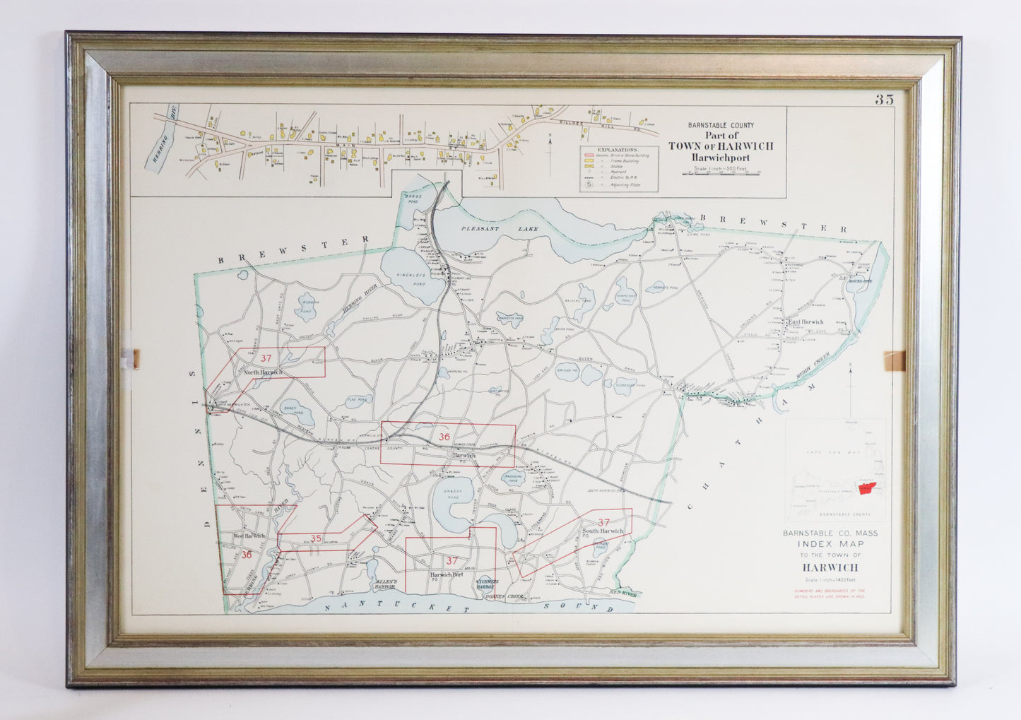 Map of Harwich, Massachusetts - Lannan Gallery