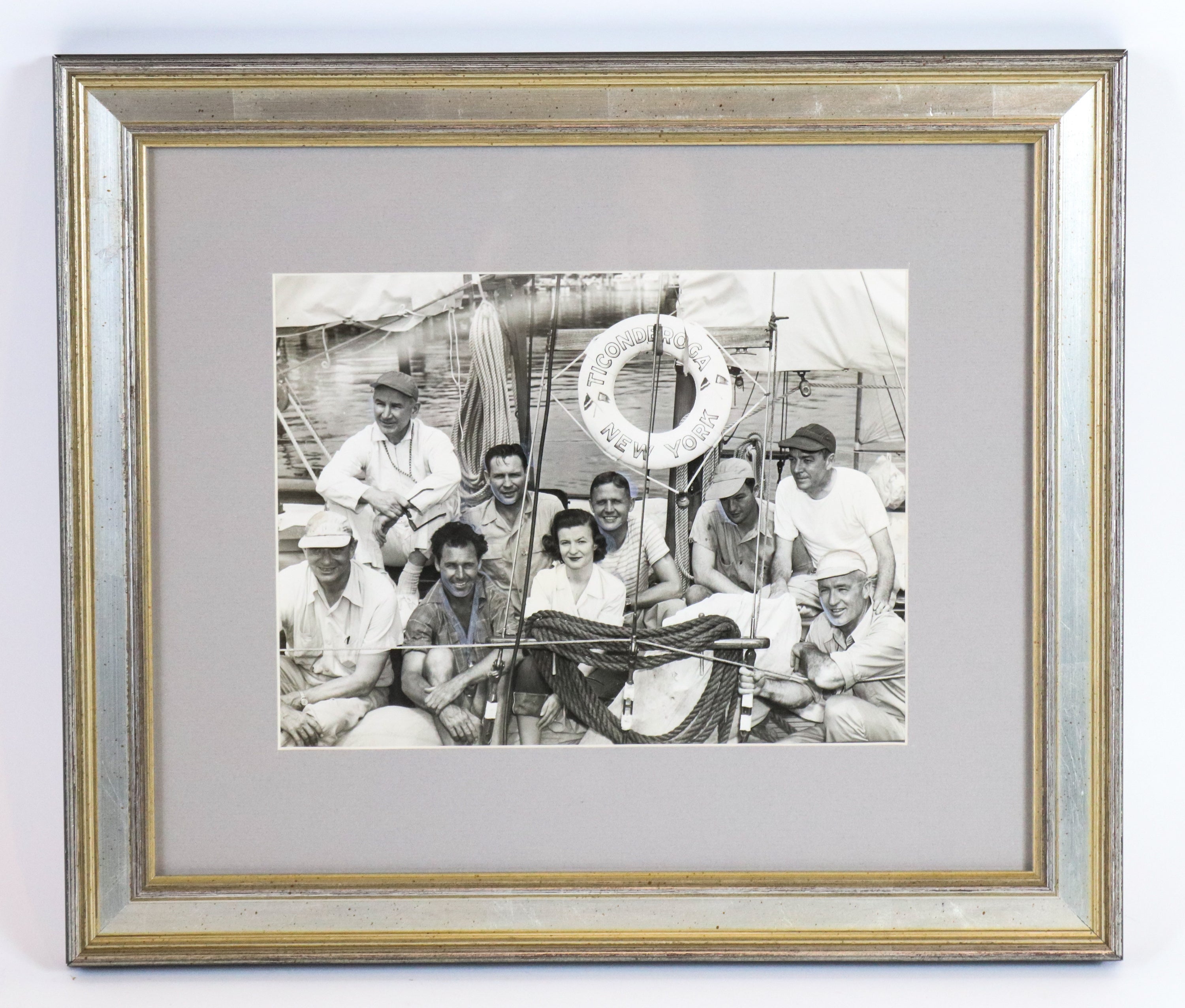 Morris Rosenfeld Black And White Photograph Of A Marconi-Rigged Sloop –  Lannan Gallery