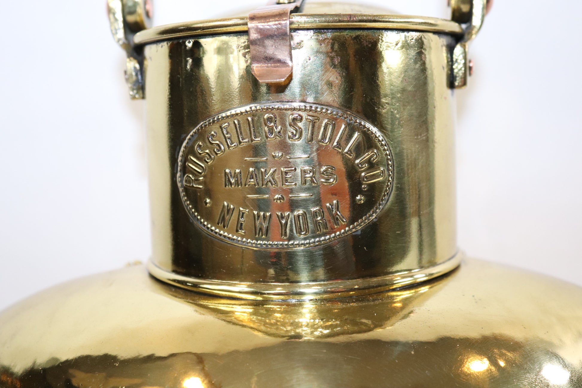 Russell Stoll Brass Ships Lantern - Lannan Gallery