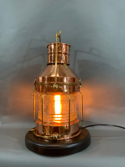 Solid Copper Ships Lantern Circa 1930 - Lannan Gallery