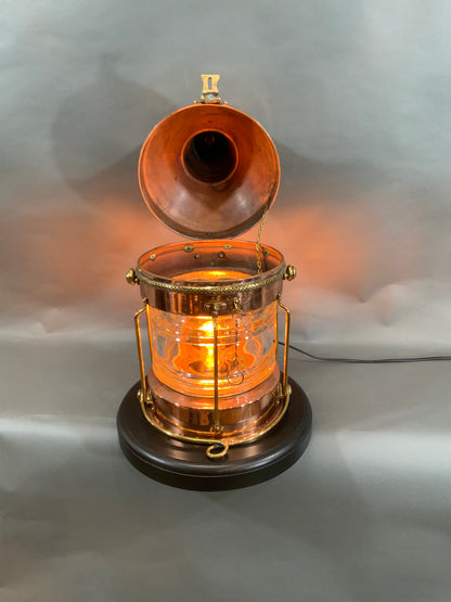 Solid Copper Ships Lantern Circa 1930 - Lannan Gallery