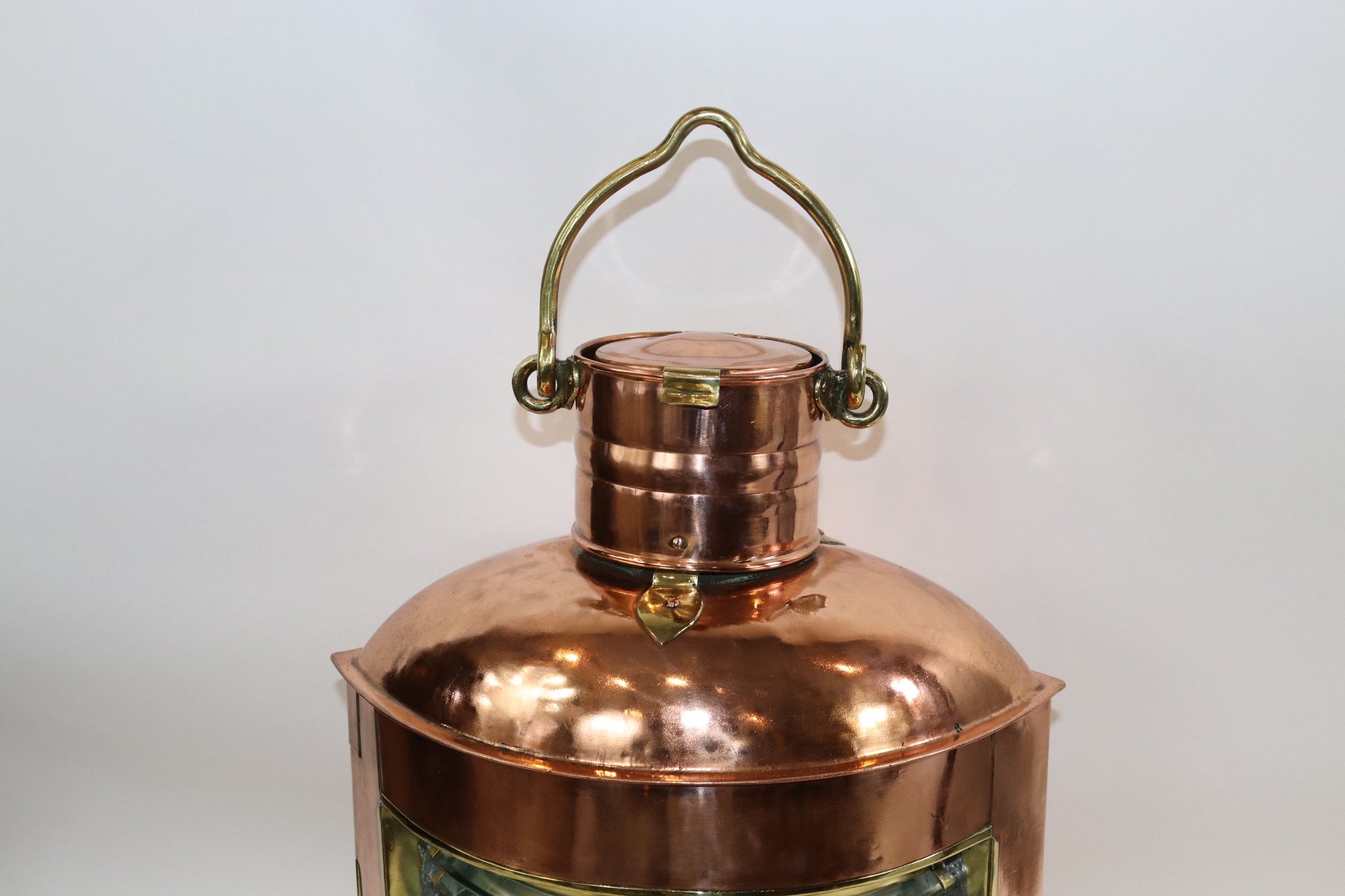 Solid Copper French Ships Lantern - Lannan Gallery
