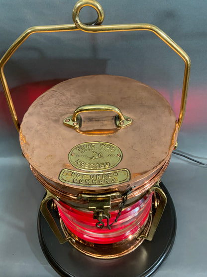 Solid Copper Ship’s Lantern by Tung Woo of Hong Kong - Lannan Gallery