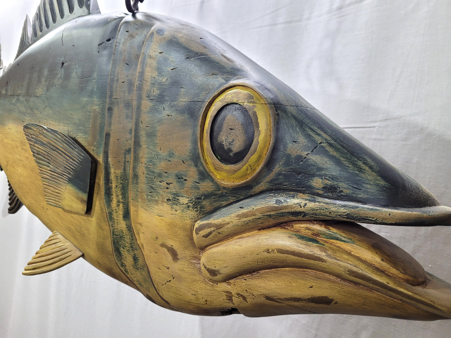 6- Foot Carved Big Eye Tuna Trade Sign - Lannan Gallery