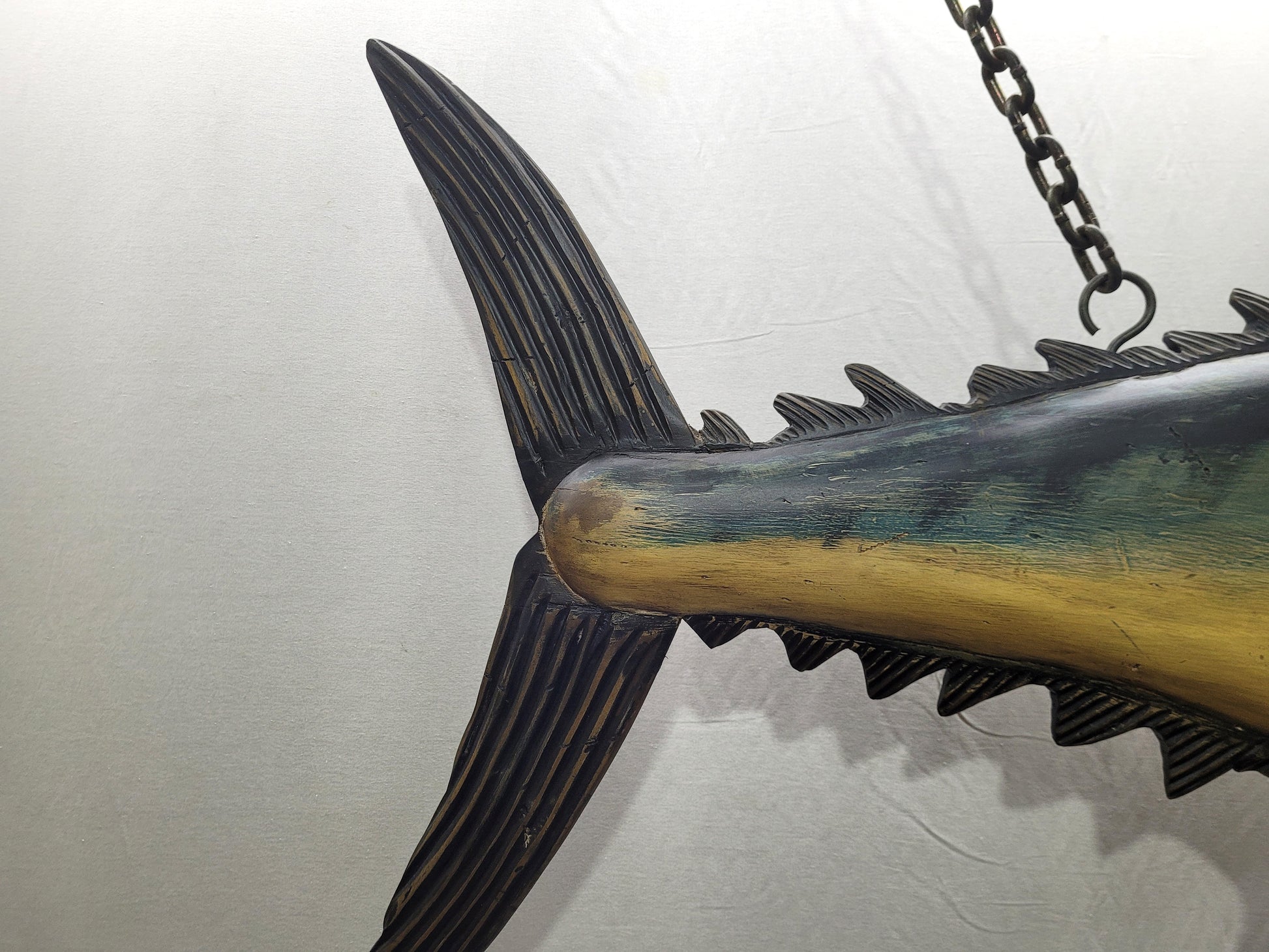 6- Foot Carved Big Eye Tuna Trade Sign - Lannan Gallery