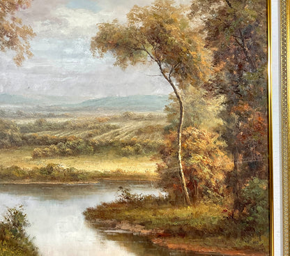 Large Oil On Canvas Landscape Painting - Lannan Gallery