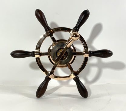 Late 19th Century Bronze Boat Steering Wheel - Lannan Gallery