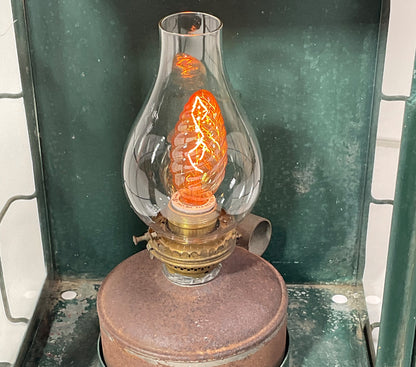 National Marine Lamp Co. Iron Bulkhead Marine Lantern - Lannan Gallery