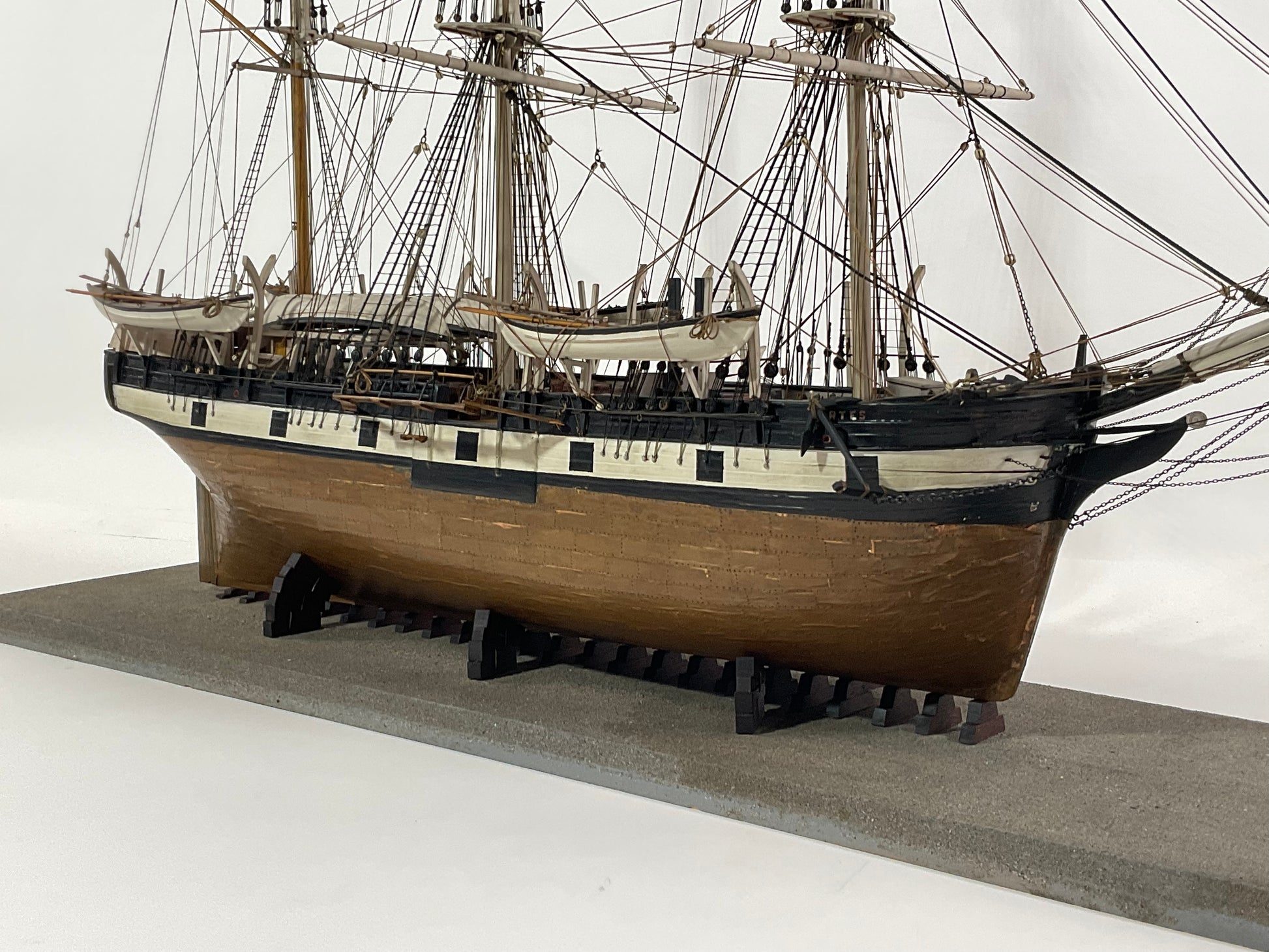 New Bedford Whale Ship Model Of "Cortez" - Lannan Gallery