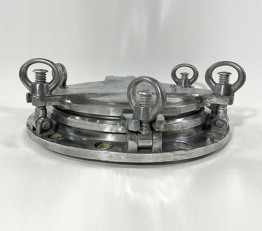 Original Aluminum Ships Porthole With Solid Door - Lannan Gallery