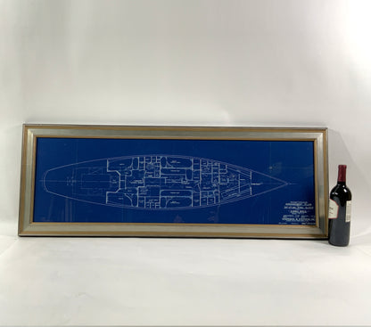 Original Blueprint Of Yacht Venture III By Olin Stevens - Lannan Gallery