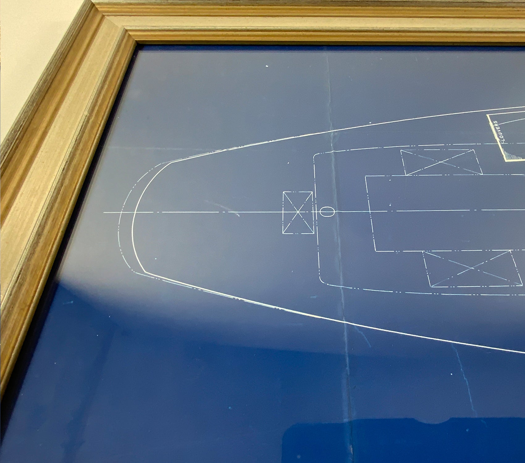 Original Blueprint Of Yacht Venture III By Olin Stevens - Lannan Gallery