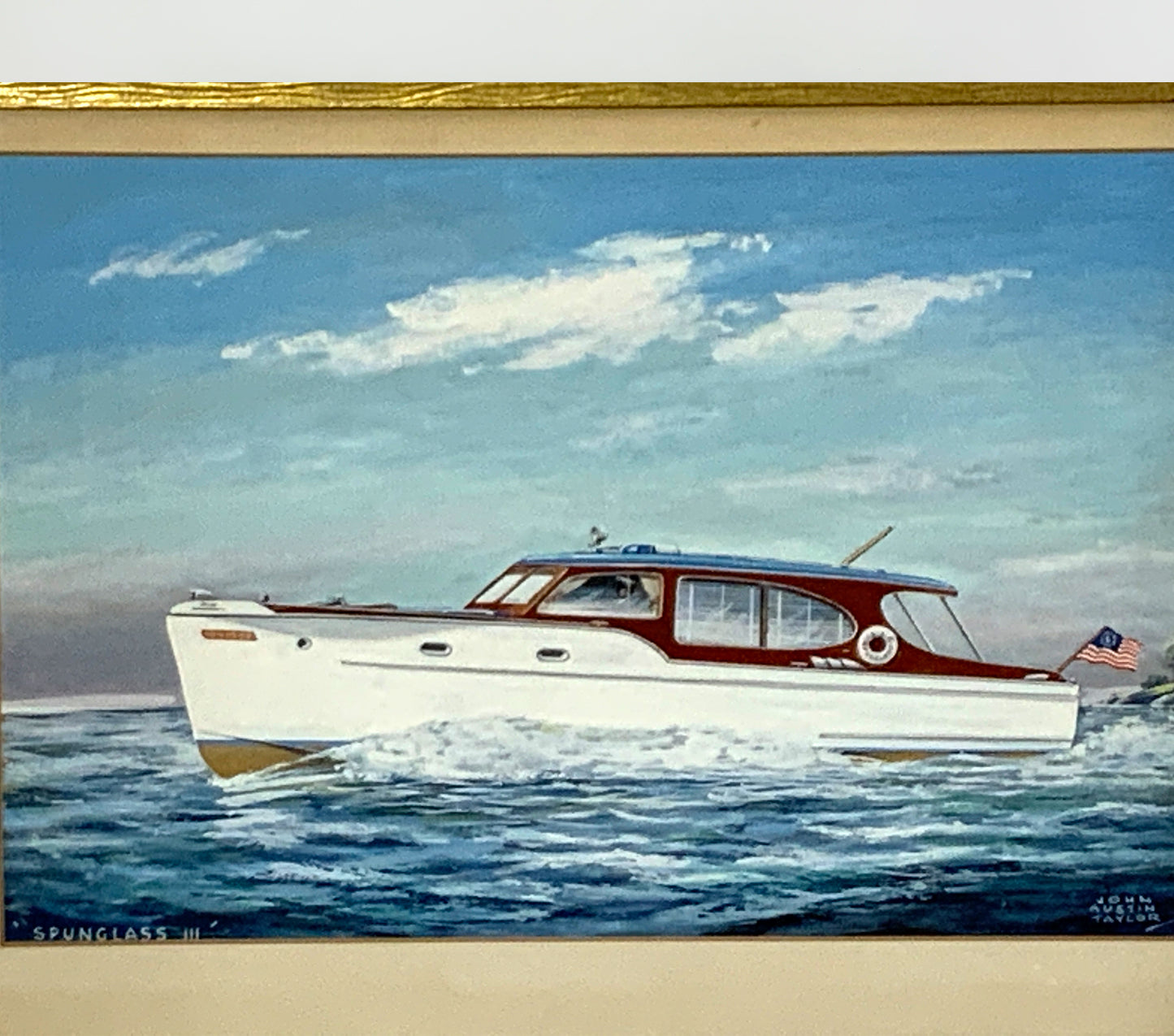Painting Of The Cabin Cruiser Spun glass III - Lannan Gallery
