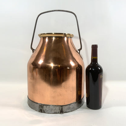 Polished Copper Cream Pail - Lannan Gallery