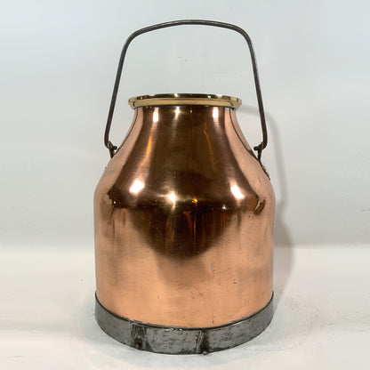 Polished Copper Cream Pail - Lannan Gallery