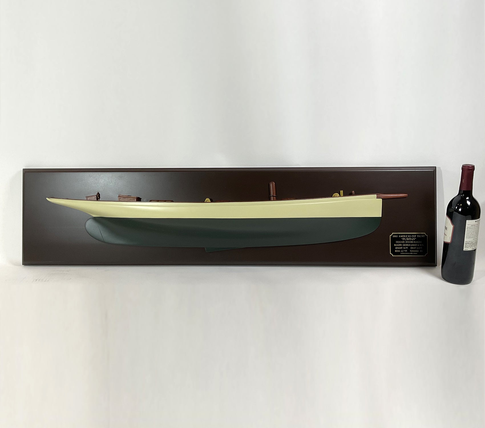 Scale Half Model Of Americas Cup Yacht "Puritan" - Lannan Gallery