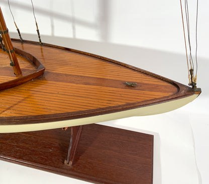 Scale Model Of A Herreshoff Yacht - Lannan Gallery