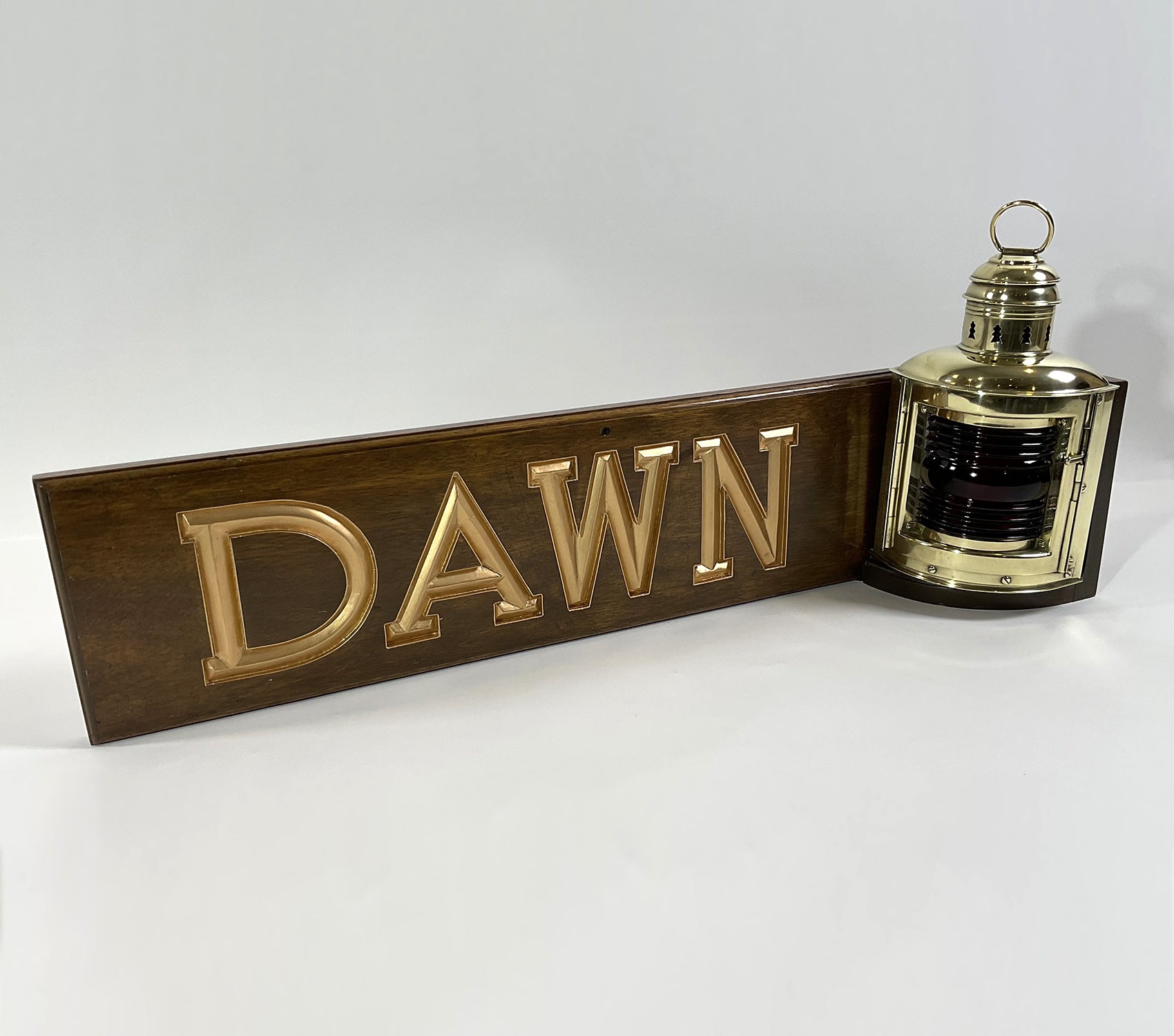 Ship Lantern With Nameboard "Dawn" - Lannan Gallery