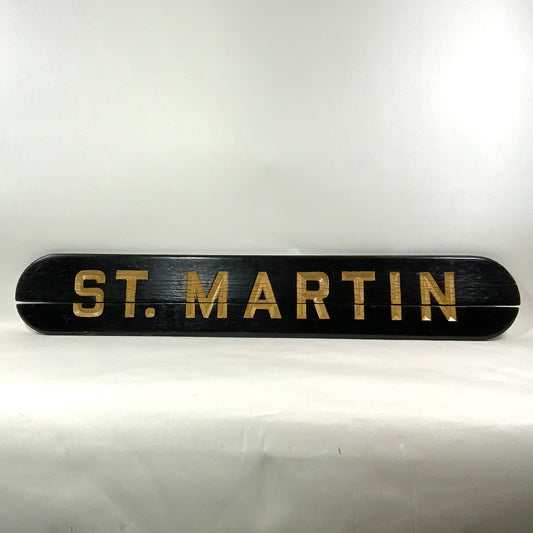 Ship Name Board From NY Tugboat "St. Martin" - Lannan Gallery