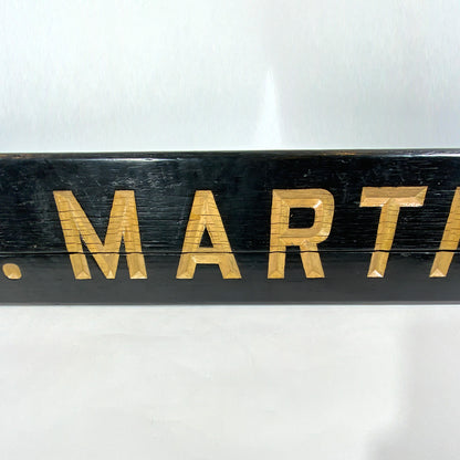 Ship Name Board From NY Tugboat "St. Martin" - Lannan Gallery