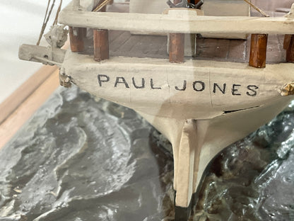 Small Wood Cased Ship Model "Paul Jones" - Lannan Gallery