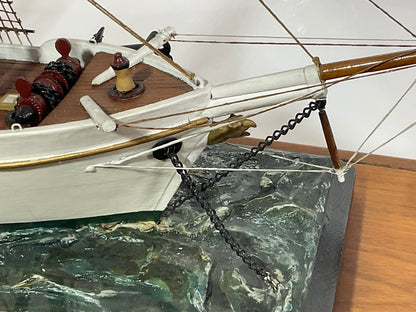 Small Wood Cased Ship Model "Paul Jones" - Lannan Gallery