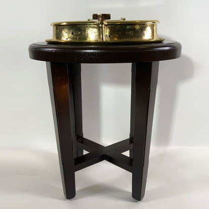 Solid Brass Catboat Porthole Table - Lannan Gallery