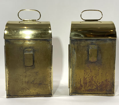 Solid Brass English Cabin Lanterns - Lannan Gallery