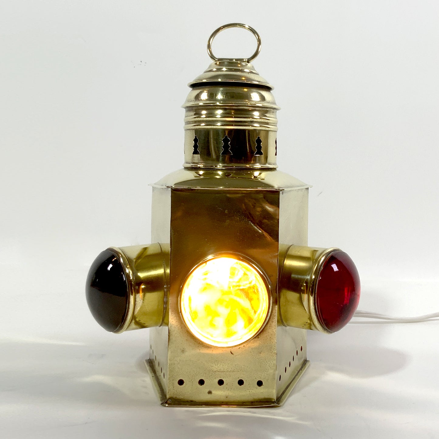 Solid Brass Nautical Bow Lantern - Lannan Gallery