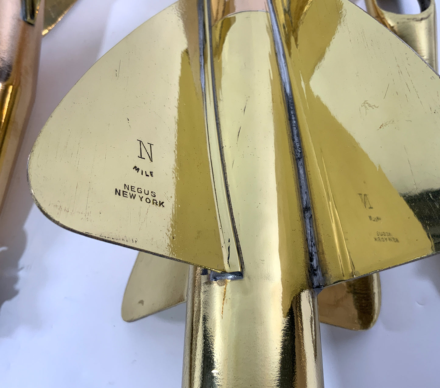 Two Brass Maritime Taffrail Spinners - Lannan Gallery