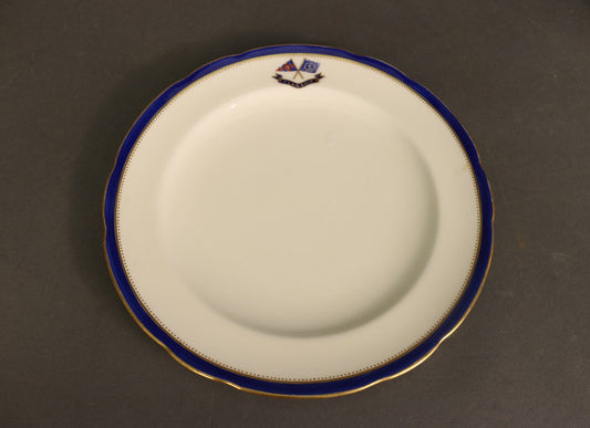 Luncheon Plate | Minton | Scalloped Border | J.P. Morgan's Corsair | 1890 - Lannan Gallery