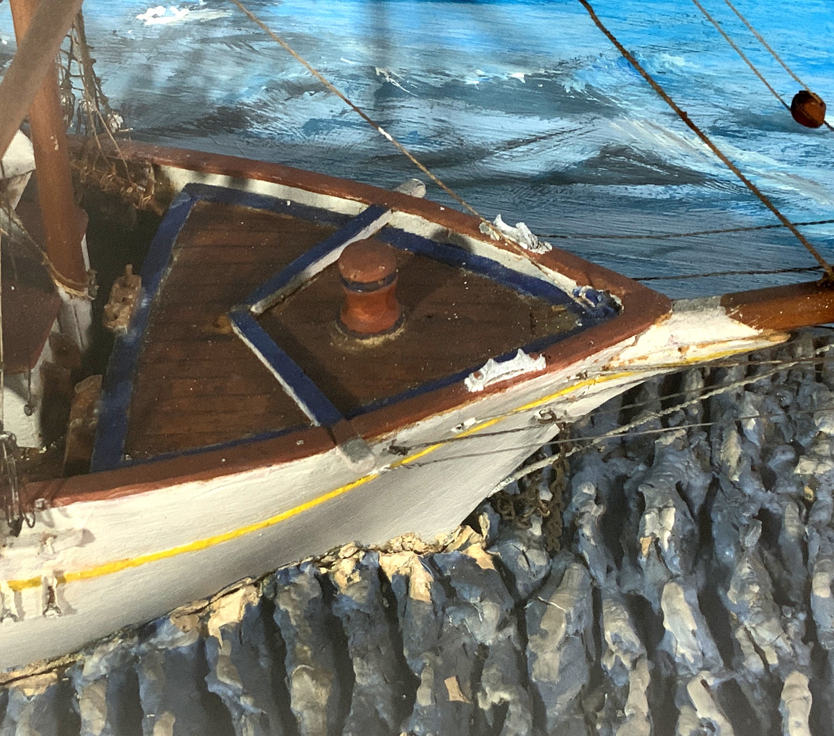 Windjammer Ship Model Diorama - Lannan Gallery