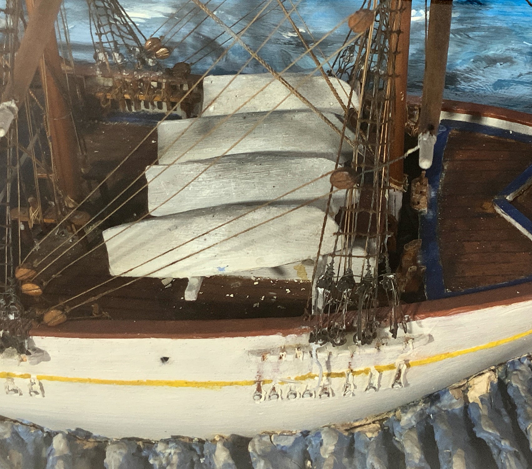 Windjammer Ship Model Diorama - Lannan Gallery