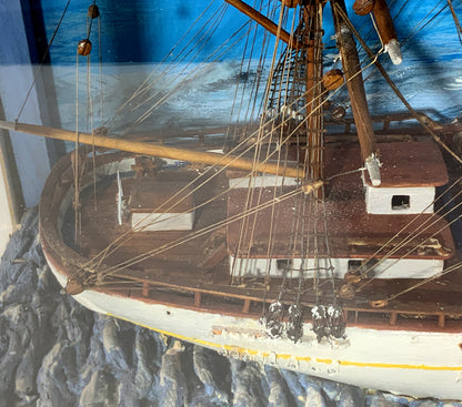 Windjammer Ship Model Diorama - Lannan Gallery