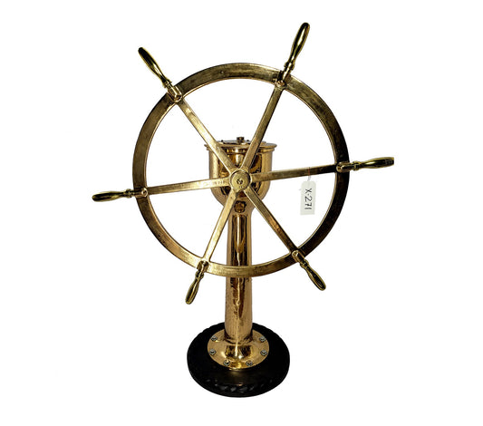 Ships Wheel on Pedestal by American Engineering Company - Lannan Gallery