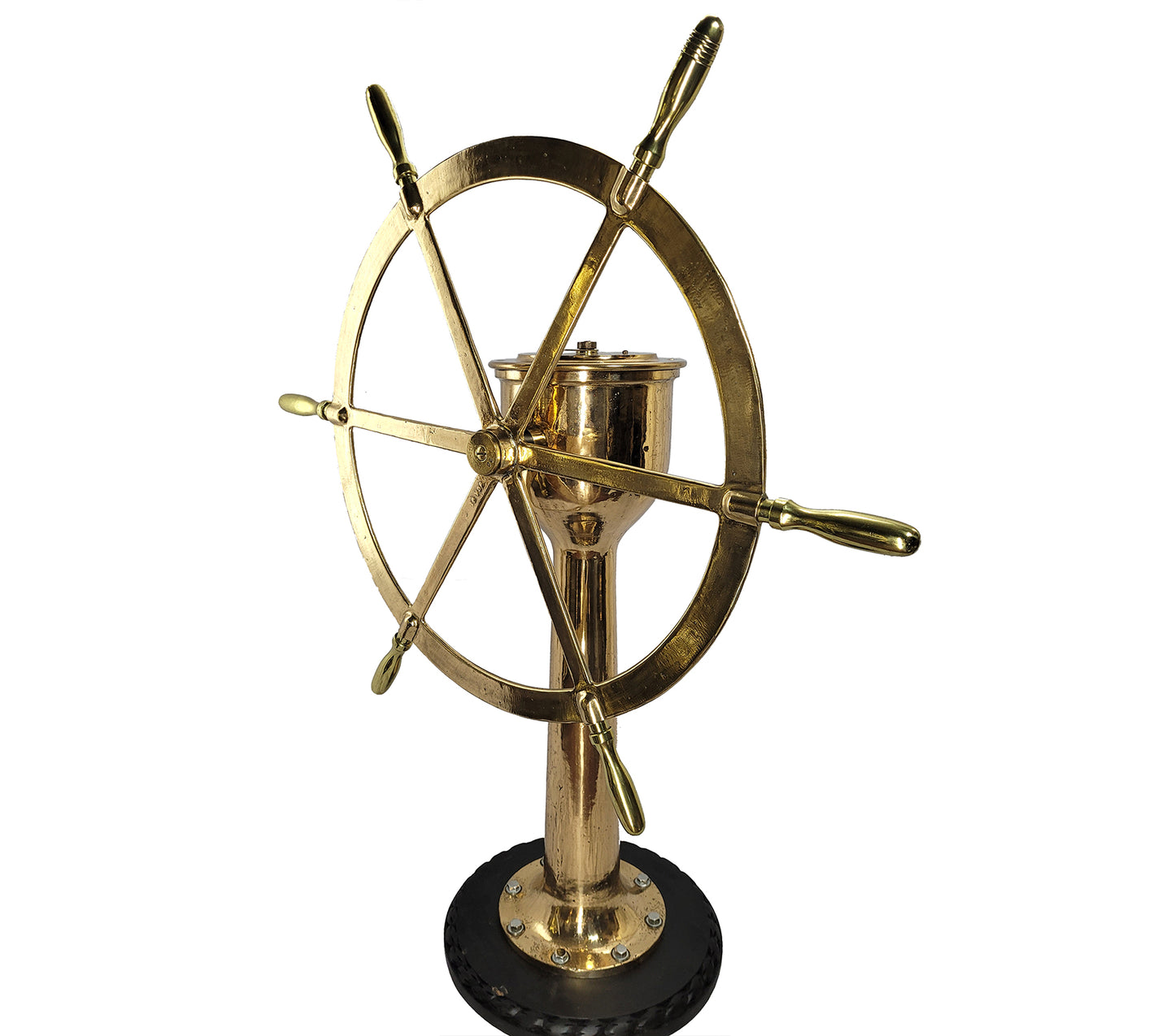 Ships Wheel on Pedestal by American Engineering Company - Lannan Gallery