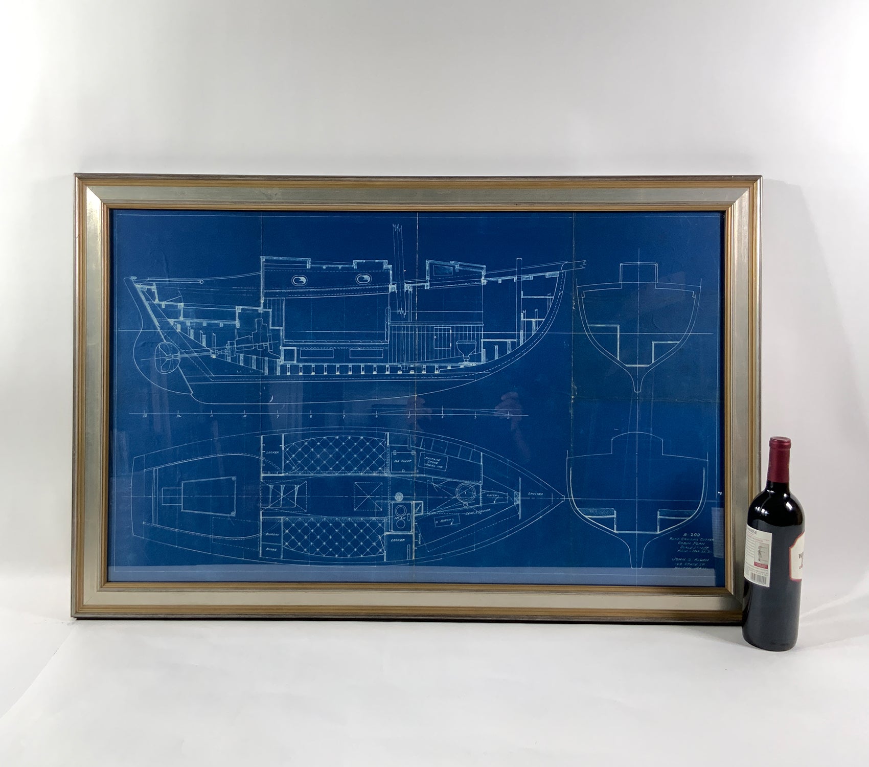 Yacht Blueprint By John G. Alden 1931 - Lannan Gallery