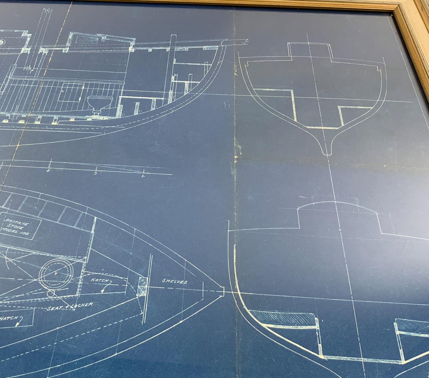 Yacht Blueprint By John G. Alden 1931 - Lannan Gallery