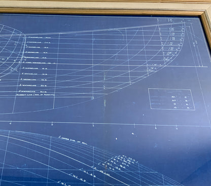 Yacht Blueprint From John Alden 1931 - Lannan Gallery