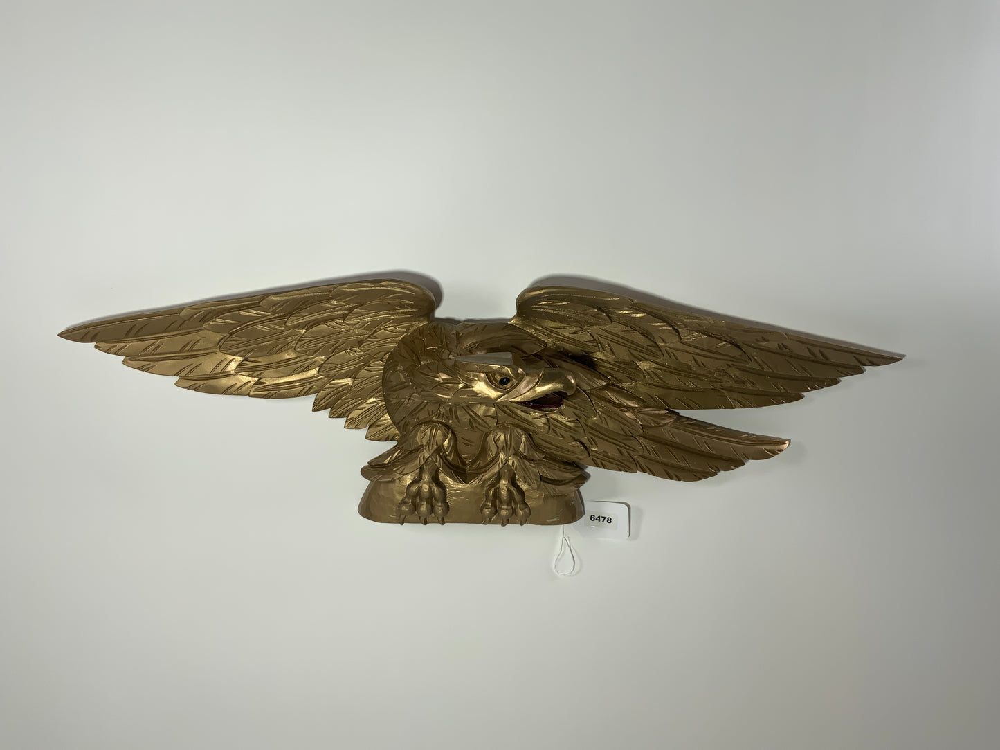 Old Gold Carved Wood American Eagle - Lannan Gallery