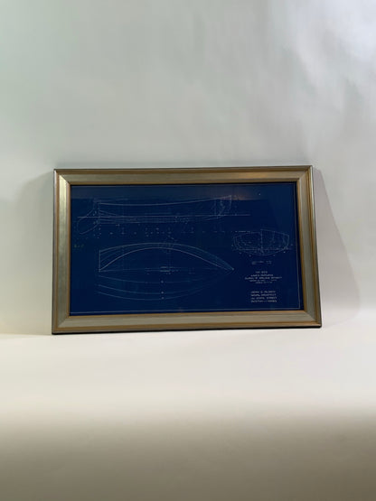 Original Blueprint for the Sailing Dingy “Burp” by John Alden - Lannan Gallery