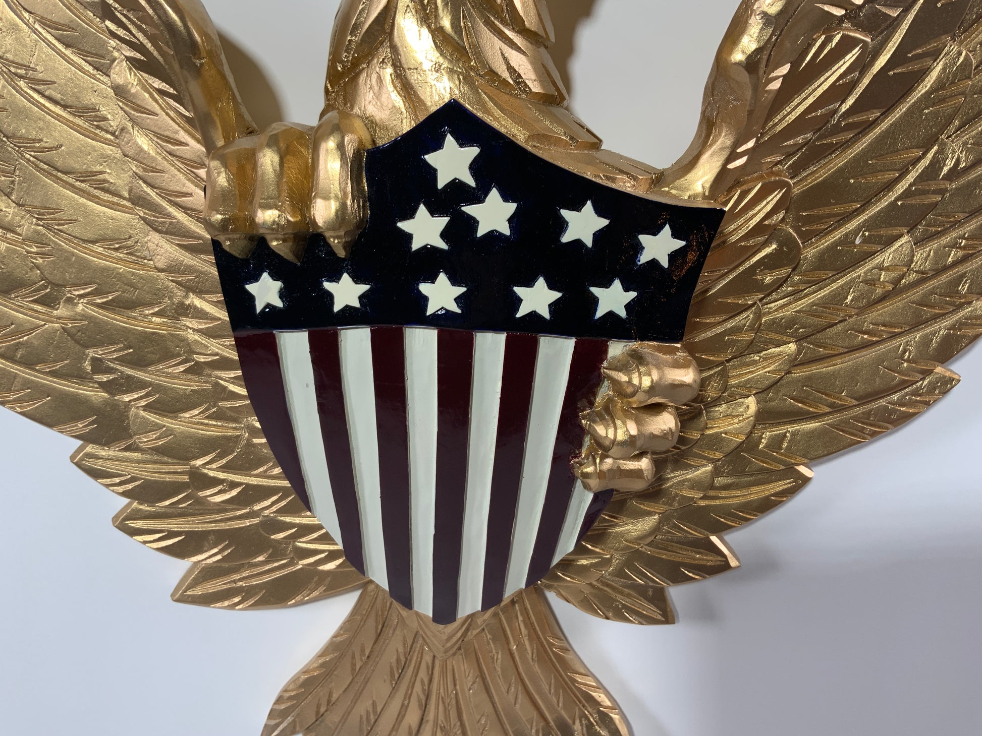 Gold Federal Carved Eagle - Lannan Gallery