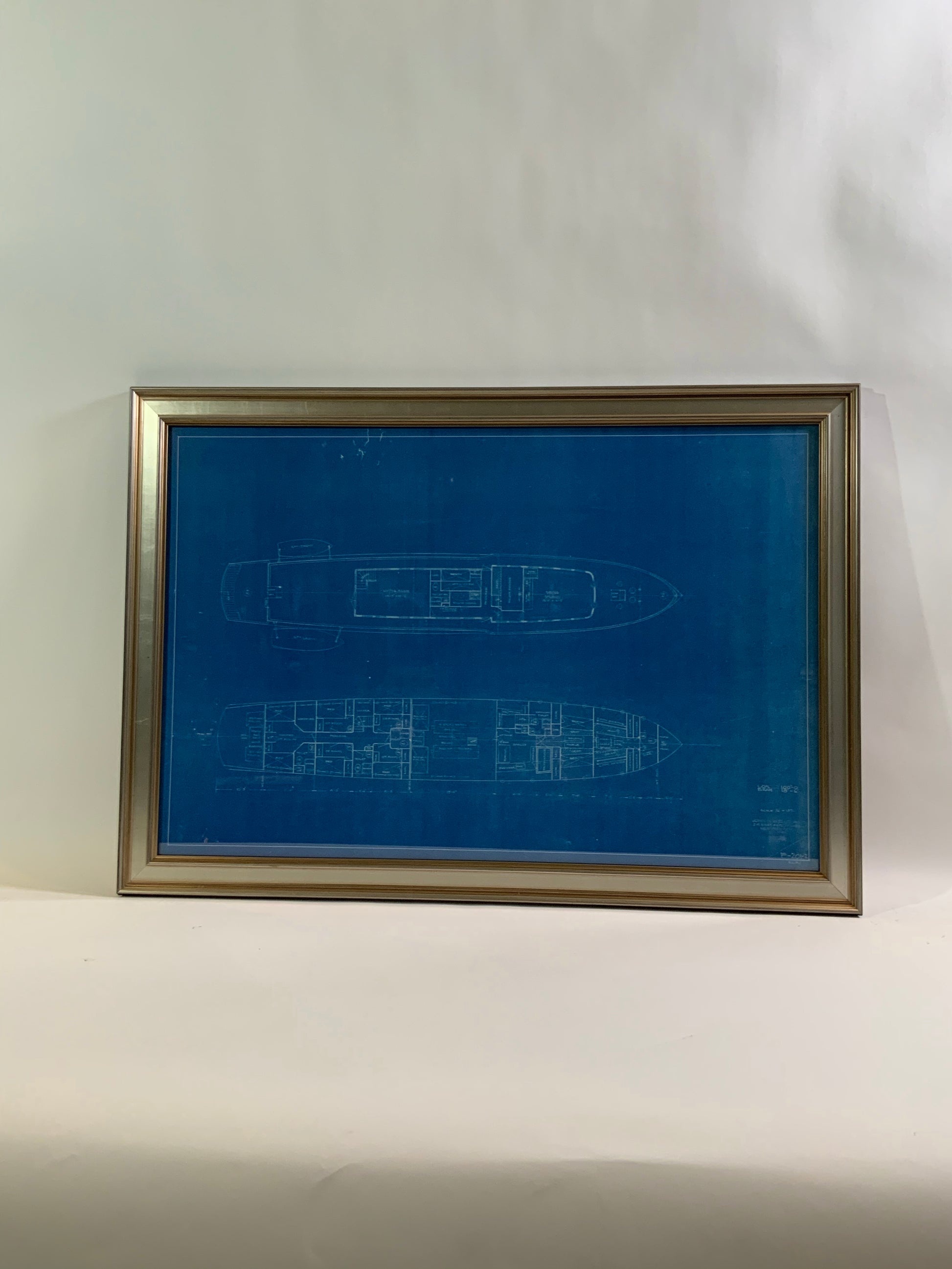 Original Yacht Blueprint P-201-2 by John Wells - Lannan Gallery