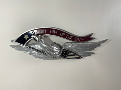Silver Carved Eagle- Don't Give Up The Ship - Lannan Gallery