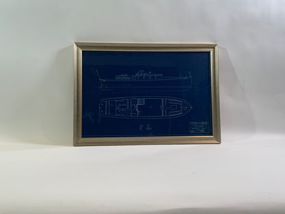 Yacht Blueprint of a Fifty Foot Yacht by Howard Chapelle - Lannan Gallery