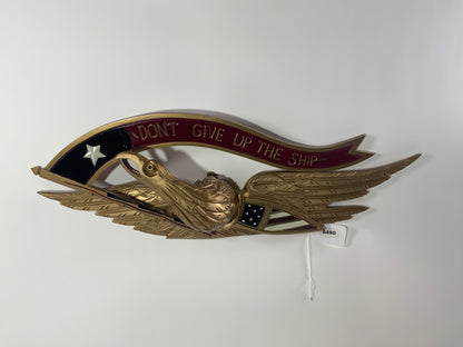 Gold Carved Eagle- Don't Give Up The Ship - Lannan Gallery