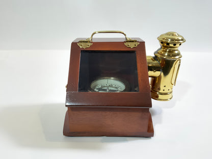 Exquisite Boat Binnacle with Compass - Lannan Gallery