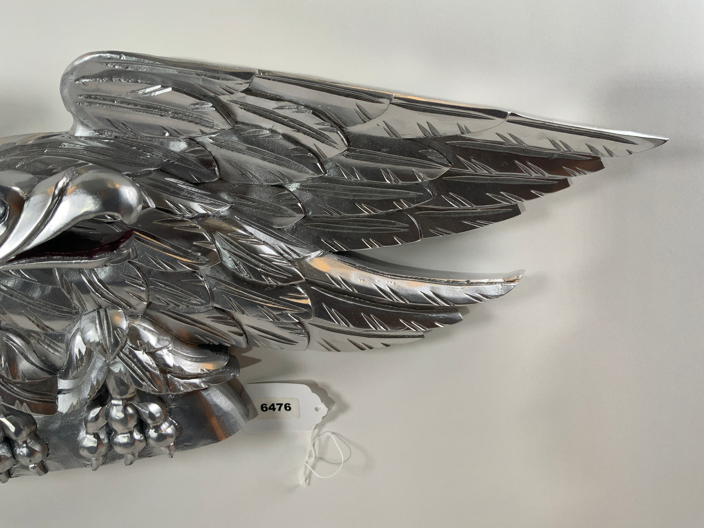 Silver Carved Wood American Eagle - Lannan Gallery