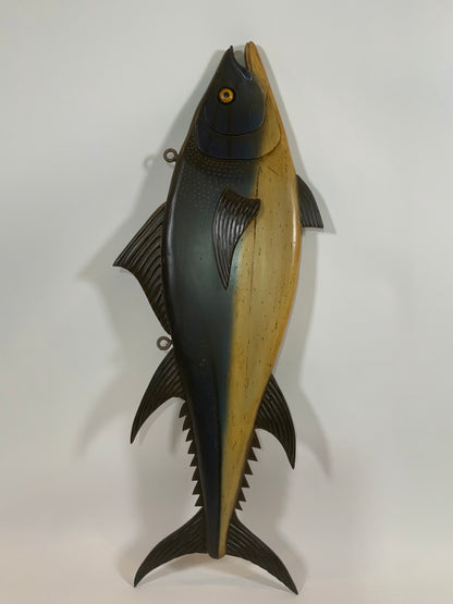 Carved And Painted Tuna Fish Carving - Lannan Gallery