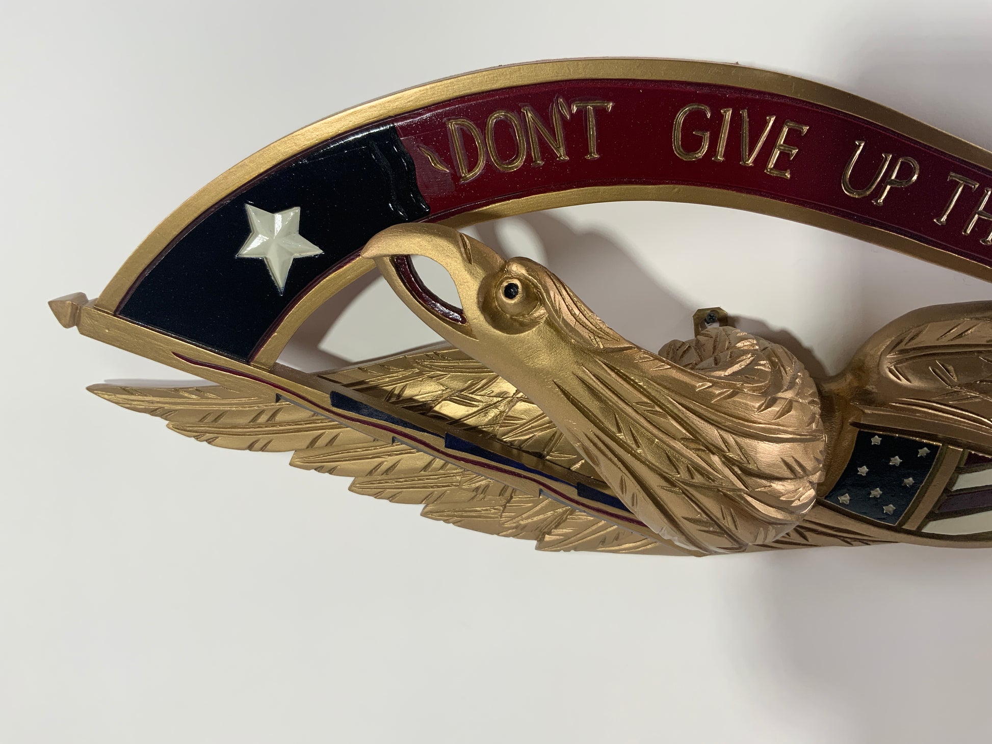 Gold Carved Eagle- Don't Give Up The Ship - Lannan Gallery